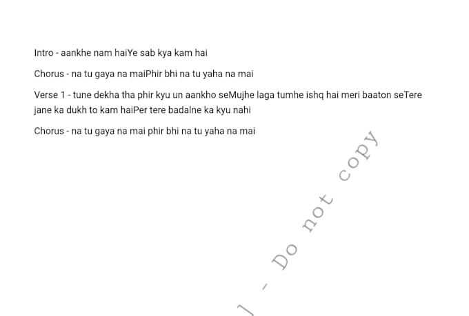 write beautiful song lyrics
